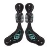 Professionals Choice Black/Turquoise Beaded Spur Straps -Horse Riding Master 105360 default l