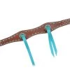 Martin Saddlery 1 1/2in. Scalloped Turquoise Blood Knot Breast Collar -Horse Riding Master 109882 default l