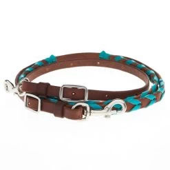 Martin Saddlery 5/8in Turquoise Laced Barrel Reins
