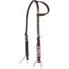 Cashel Company White/Red Beaded Slip Ear Headstall -Horse Riding Master 120615 default l