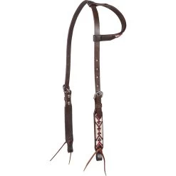Cashel Company White/Red Beaded Slip Ear Headstall
