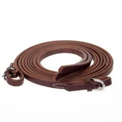 NRS 5/8in Oiled Split Reins W/Buckles