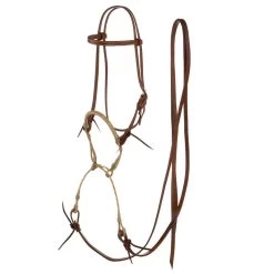 NRS Rawhide Noseband Martingale Breaking Bridle