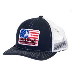 Best Ever Pads Saddle Ride With The Best USA Flag Embroidered Patch Trucker Cap