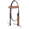 Rafter T Ranch Company Tooled Sunflower Browband Headstall -Horse Riding Master 132959 default l