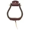 Partrade Trading Corporation Open Range 2 /4in. Dark Wood Bell Stirrups -Horse Riding Master 133408 default l