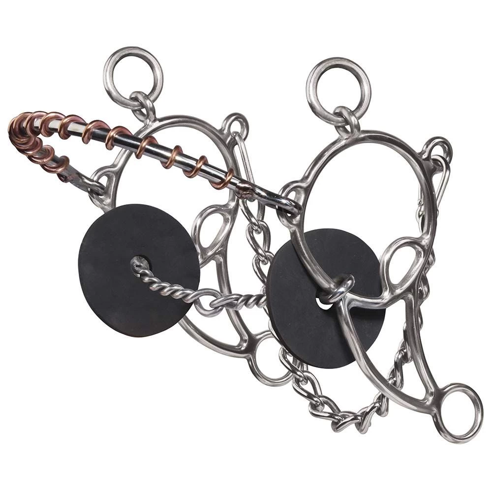 Professionals Choice Brittany Pozzi Combo Twisted Wire Snaffle Bit 3 Professionals Choice Brittany Pozzi Combo Twisted Wire Snaffle Bit