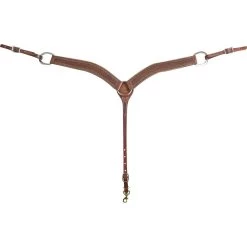 Martin Saddlery Weather Antiqued Mini Basket Stamp Breast Collar