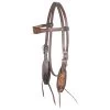 Martin Saddlery Floral Tooled Dyed Edged Browband Headstall -Horse Riding Master 134184 default l