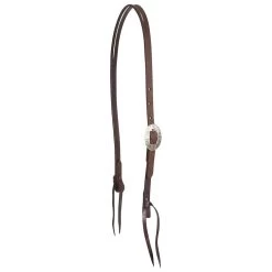 Martin Saddlery Chocolate Roughout Split Ear Headstall With Guthrie Buckle
