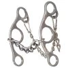Classic Sherry Cervi Diamond Short Shank Chain Gag Bit