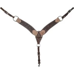 Cashel Company 2-3/4in Tooled Chocolate Breast Collar