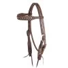 Martin Saddlery Chocolate Roughout Browband Headstall W/Floral Dots 2 Martin Saddlery Chocolate Roughout Browband Headstall W/Floral Dots -Horse Riding Master 134288 default l