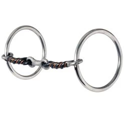 Reinsman Twisted Sweet And Sour Dog Bone Loose Ring Snaffle Bit