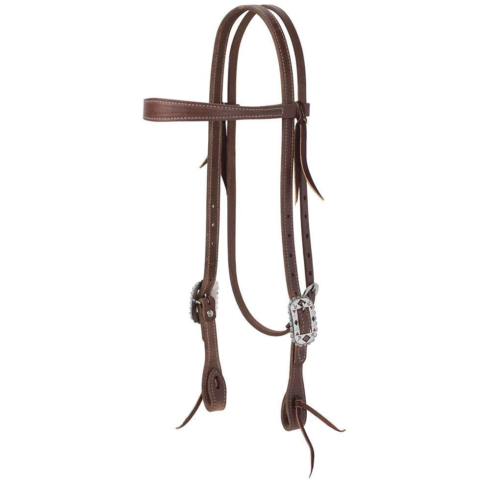 Weaver Leather Protack Native Slim Browband Headstall 3 Weaver Leather Protack Native Slim Browband Headstall