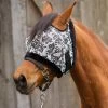 Mackey Equine Accessories Dandy Floral Mesh Fly Mask With Fleece Binding -Horse Riding Master 142164 default l