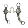 Cowboy Tack Southwest Collection Dark Grey Steel Starburst Bit -Horse Riding Master 147009 default l