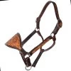 Professionals Choice Professional ' S Prarie Flower Leather Bronc Halter -Horse Riding Master 163915 default l