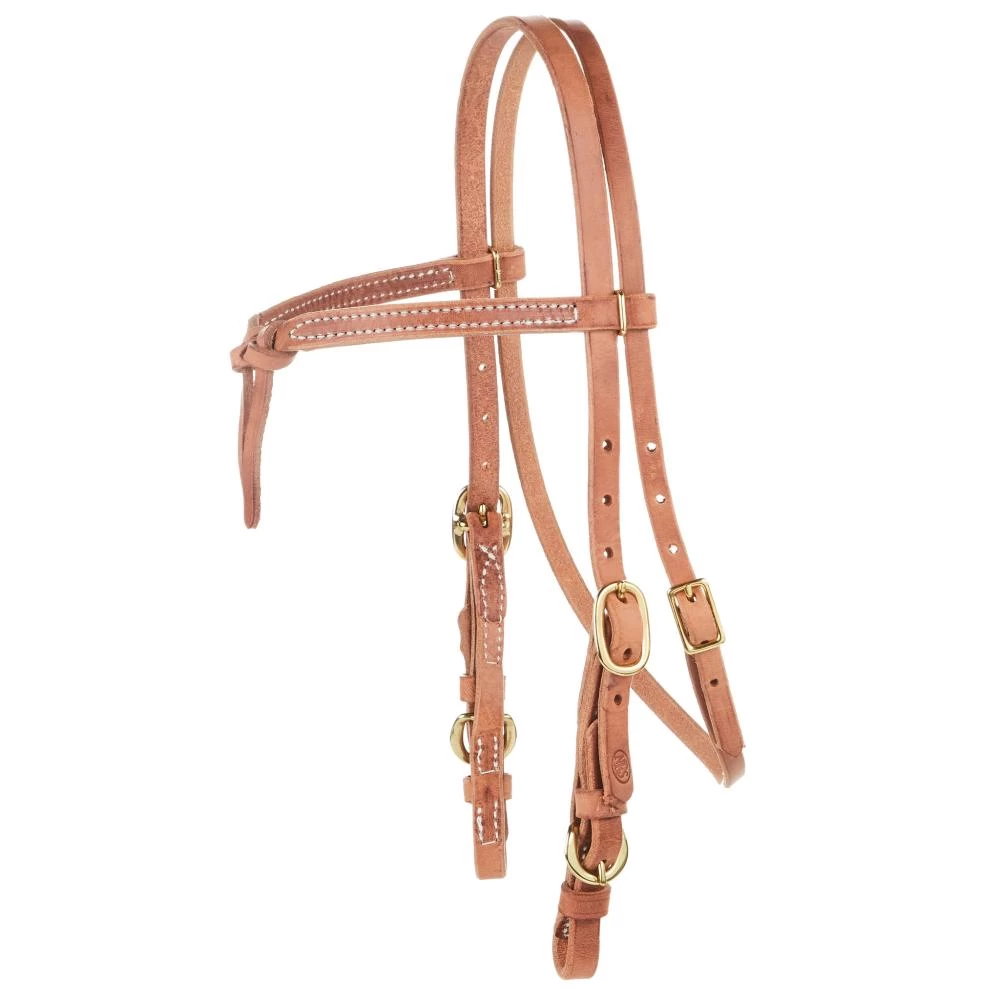 NRS Knotted Browband Headstall W/buckle Cheek 3 NRS Knotted Browband Headstall W/buckle Cheek