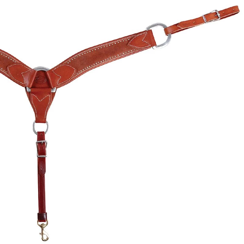 Martin Saddlery 2-3/4in Roughout Breast Collar W/Dots 3 Martin Saddlery 2-3/4in Roughout Breast Collar W/Dots