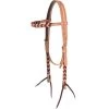 Martin Saddlery Browband Harness And Latigo Headstall W/Blood Knots -Horse Riding Master 197493 584943