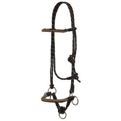 Mustang Large Side Pull Rope Halter W/Braided Nose