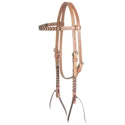 Martin Saddlery 5/8in Laced Harness Leather Browband Headstall