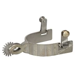 Weaver Leather Weaver Men's Engraved Stainless Steel Chihuahua Spurs