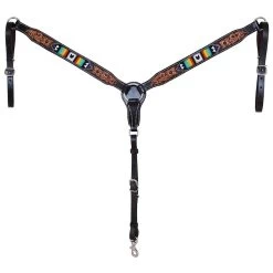 Oxbow Tack Tuscon Beaded Tooled Breast Collar