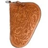 Natural Leather Tooled Pistol Case -Horse Riding Master 24221 default l