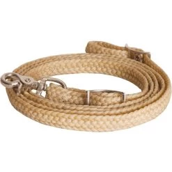 Mustang 5/8in X 8in Waxed Braided Roping Rein