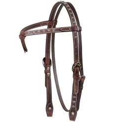 Cashel Company Tiefront Headstall With Antique Dots
