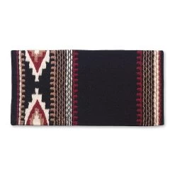 Mayatex New Zealand Cowtown Wool Saddle Blanket Black/Red/White