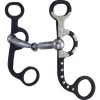 NRS Dots & Engraved Smooth Mouth Argentine Snaffle Bit -Horse Riding Master 3111 default l