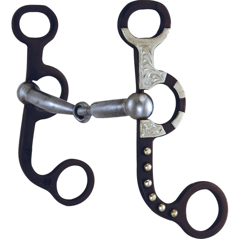 NRS Dots & Engraved Smooth Mouth Argentine Snaffle Bit 3 NRS Dots & Engraved Smooth Mouth Argentine Snaffle Bit