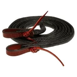 Double Diamond Flat Waxed Nylon Roping Rein