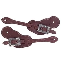 Weaver Leather Oiled Canyon Rose Buckaroo Spur Straps