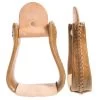 NRS Ladies Or Youth Rawhide Covered Stirrups -Horse Riding Master 97136 default l