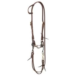 Dutton Bits NRS By Swept Back Shank Copper Wrapped Dogbone Bit Bridle Set