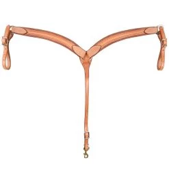 Martin Saddlery 1 1/2in. Natural Chocolate Wrapped Rope Border Breast Collar