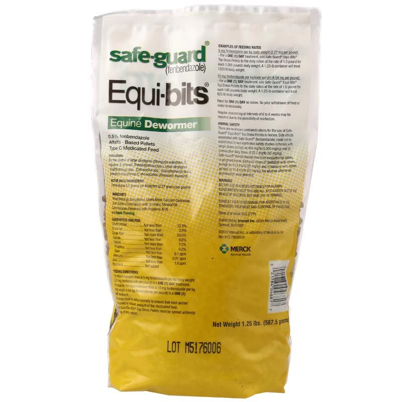 Merck Animal Health Safe-Guard Equi-Bits Dewormer 1.25lb 4 Merck Animal Health Safe-Guard Equi-Bits Dewormer 1.25lb - Image 2