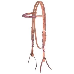 Martin Saddlery 5/8in Laced Harness Leather Browband Headstall -Horse Riding Master HB22SL fromShopify 2