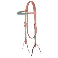 Martin Saddlery 5/8in Laced Harness Leather Browband Headstall -Horse Riding Master HB22SL fromShopify 3