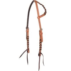Martin Saddlery Single Ear Harness And Latigo Headstall With Blood Knots -Horse Riding Master HFBKL 1