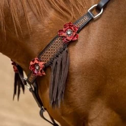 Circle Y Saddlery Sarah Rose Vintage Breast Collar -Horse Riding Master X4404 100V 2